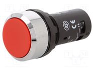 Switch: push-button; 22mm; Stabl.pos: 1; NO; red; none; 1A/240VAC 