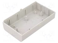 Enclosure: enclosure base; X: 70mm; Y: 123mm; Z: 25.5mm; ABS; grey COMBIPLAST