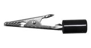 INSULATED ALLIGATOR CLIP, BLK, 10A/7.9MM