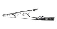 UNINSULATED ALLIGATOR CLIP, 10A, 7.9MM