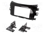 Radio frame; Nissan; 2 DIN; black gloss ACV