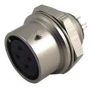 CIRCULAR CONNECTOR, RCPT, 7POS, SOLDER
