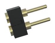 CONN, POGO PIN HDR, 2P, 1R, 2.54MM, TH