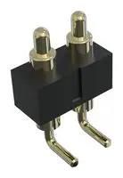 CONN, R/A POGO PIN HDR, 2P, 1R/2.54MM/TH