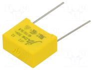 Capacitor: polypropylene; X2; 220nF; 310VAC; 18x14.5x8.5mm; THT Jb Capacitors