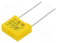 Capacitor: polypropylene; X2; 22nF; 310VAC; 13x11x5mm; THT; ±10% Jb Capacitors