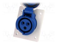 Connector: AC supply; socket; female; 16A; 400VAC; IEC 60309; IP67 PAWBOL