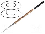 Wire: coaxial; RG178B/U; stranded; CCS; PVC FirestoP®; transparent TASKER