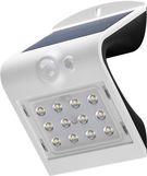 LED Solar Wall Light with Motion Sensor, 1.5 W, White - solar garden light is a neutral white lighting solution for entrances, carports and staircases