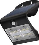 LED Solar Wall Light with Motion Sensor, 3.2 W, Black - solar garden light is a neutral white lighting solution for entrances, carports and staircases