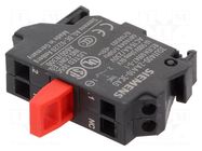 Contact block; 22mm; -25÷70°C; for back plate; spring clamps SIEMENS