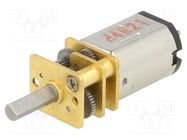 Motor: DC; with gearbox; HPCB 12V; 12VDC; 750mA; Shaft: D spring POLOLU