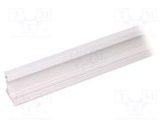 Profiles for LED modules; white; L: 2m; CORNER10; aluminium TOPMET