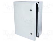 Enclosure: wall mounting; X: 600mm; Y: 800mm; Z: 300mm; ARCA; grey FIBOX