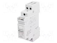 Relay: installation; bistable,impulse; NO; Ucoil: 24VDC; 20.21; 16A FINDER