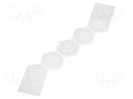 Pressure compensation membrane; for enclosures; glued; 5pcs. BOPLA