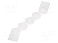 Pressure compensation membrane; for enclosures; glued; 5pcs. BOPLA