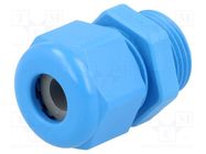 Cable gland; PG11; IP68; polyamide; blue; UL94V-0; HSK-K HUMMEL