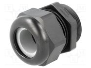 Cable gland; PG29; IP68; polyamide; black; UL94V-0; HSK-K HUMMEL