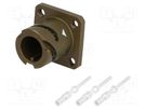 Connector: military; socket; male; PIN: 3; size 10SL; VG95234; olive AMPHENOL AIR