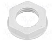 Nut; M12; polyamide; 17mm; grey; Pitch: 1.5 BM GROUP