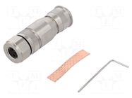Connector: M8; female; PIN: 3; 4A; 60V; IP67; straight; shielded; plug HARTING