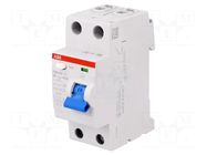 RCD breaker; Inom: 16A; Ires: 10mA; Max surge current: 5000A; IP20 ABB