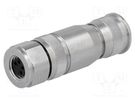 Connector: M8; female; PIN: 4; straight; shielded; for cable; plug HARTING