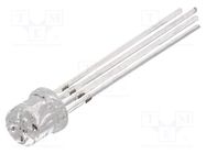 LED; 5mm; RGB; 140°; Front: flat; 1.8÷2.6/2.9÷3.6/2.9÷3.6V; round OPTOSUPPLY