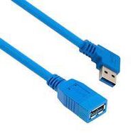 USB CABLE, 3.0 A RCPT-R/A A PLUG, 3M