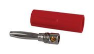 BANANA PLUG, 16A, SCREW, RED