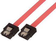 COMPUTER CABLE, SATA, 18IN, RED