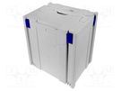 Container: portable box; ABS; grey; 400x300x420mm LICEFA