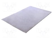 Heat transfer pad: gel; L: 300mm; W: 200mm; Thk: 5mm; 4.5W/mK; glued FISCHER ELEKTRONIK