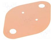 Heat transfer pad: Kapton; TO3; 0.15K/W; L: 42mm; W: 29mm; UL94V-0 FISCHER ELEKTRONIK