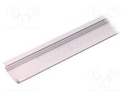 Profiles for LED modules; white; L: 1m; GROOVE14; aluminium TOPMET