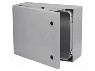Enclosure: wall mounting; X: 500mm; Y: 400mm; Z: 210mm; ARCA; grey FIBOX
