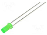 LED; green; 3mm; 9÷11mcd; 125°; Front: flat; 1.8÷2.8VDC LUCKYLIGHT