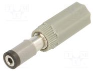 Plug; DC supply; female; 6/1.98mm; for cable; soldering; 3A; 34VDC LUMBERG