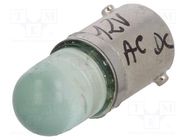 LED lamp; green; BA9S; 12VDC; 12VAC POLAM-ELTA