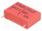 Capacitor: polyester; 10uF; 40VAC; 63VDC; 22.5mm; ±5%; -55÷100°C WIMA