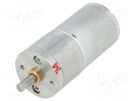 Motor: DC; with gearbox; HP; 6VDC; 6.5A; Shaft: D spring; 280rpm POLOLU