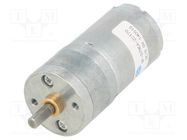 Motor: DC; with gearbox; LP; 6VDC; 2.4A; Shaft: D spring; 290rpm POLOLU