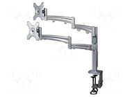 LCD/LED holder; screw terminals; silver; 5kg; 75x75mm,100x100mm NEWBRAND