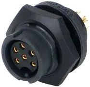 CIRCULAR CONNECTOR RECEPTACLE 3 POSITION PANEL
