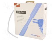 Heat shrink sleeve; 2: 1; 4.8mm; L: 10m; transparent HELLERMANNTYTON