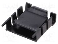 Heatsink: moulded; P-SIP; black; L: 29.4mm; W: 25mm; H: 8.3mm; 18K/W FISCHER ELEKTRONIK