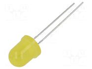 LED; yellow; 8mm; 40÷45mcd; 40°; Front: convex; 1.6÷2.6VDC LUCKYLIGHT