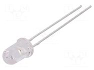 LED; red; 5mm; 8500÷14000mcd; 15°; Front: convex; 1.6÷2.6VDC LUCKYLIGHT