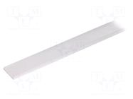 Cover for LED profiles; transparent; 2m; Kind of shutter: F TOPMET